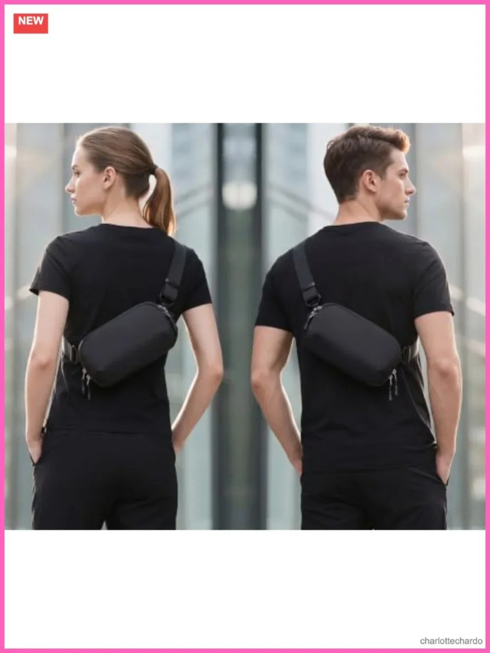 840D Cordura Sling Bag Crossbody Chest Pack Quick-Release Buckle 3L CORDURA